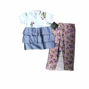 Laura Ashley Baby Girl Matching Set Sz 24M